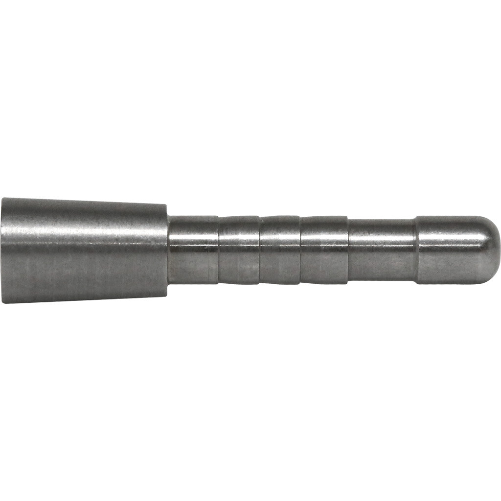 Easton 4mm Half Out 8-32 Stainless Steel Arrow Insert – #3 Size (Dozen)