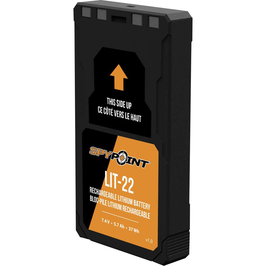 Spypoint Lit 22 Rechargeable Lithium Battery Fits Flex, Flex G-36, Flex Solar Spypoint Lit 22 Rechargeable Lithium Battery Fits Flex, Flex G-36, Flex Solar