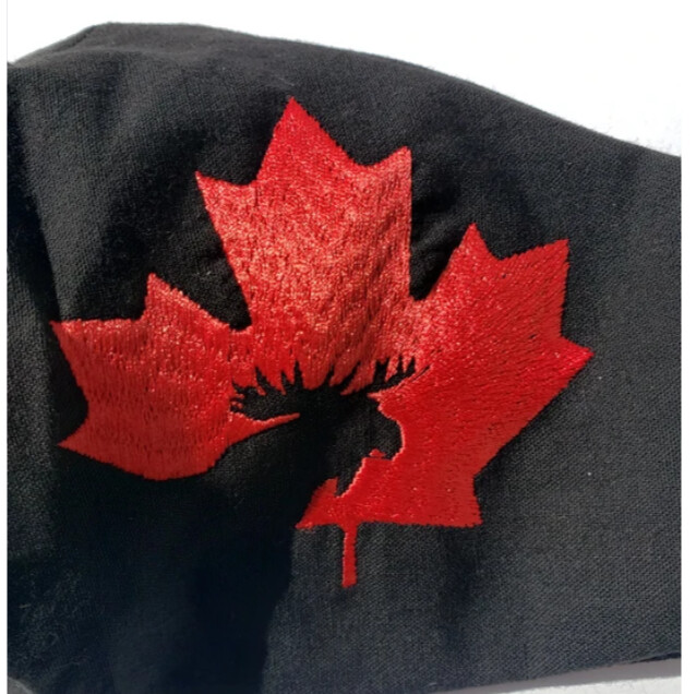 Canada Moose Embroidered Mask