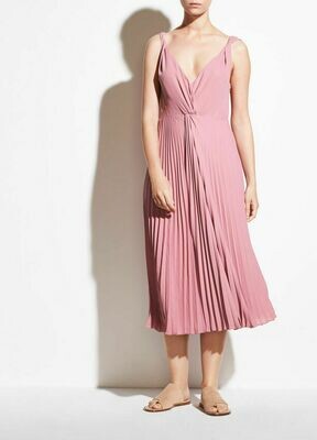 Pleated twist dress