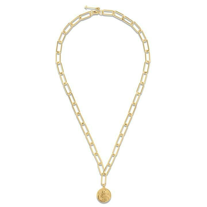 Leonie Coin Link Necklace