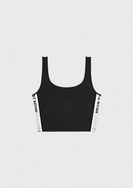 PE Stripe Crop Tank