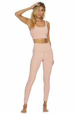 Ribbed Pink Legging 