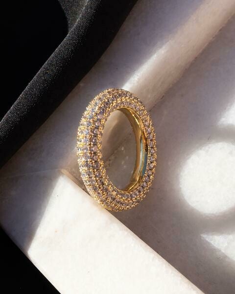 Gold Pave Ring