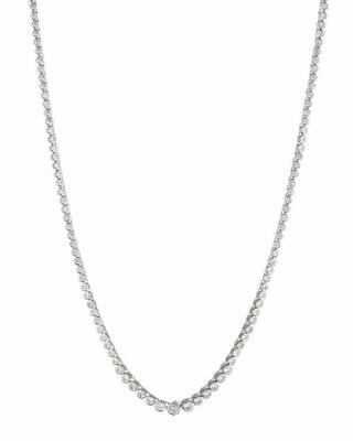 Silver Bezel Necklace