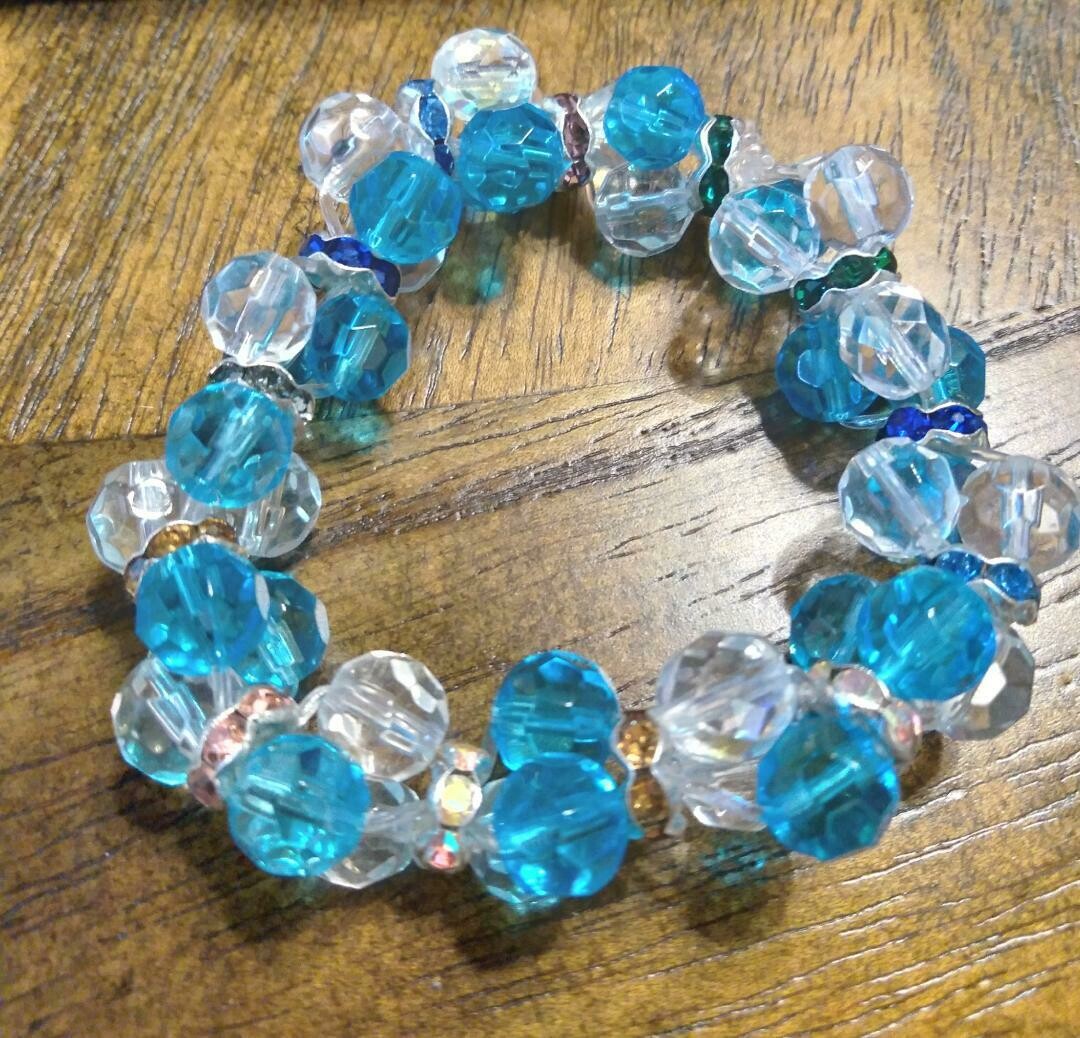 Crystal blue Clusters by Valerie Venee