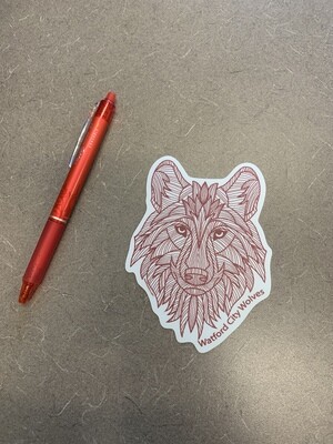 Scripted Wolf Sticker