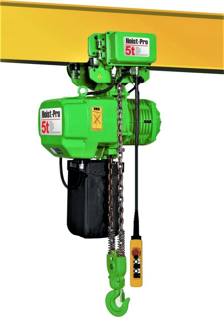 5000Kg HOIST PRO 1 SPEED / 2 FALL / 380V WITH ELECTRIC TROLLEY