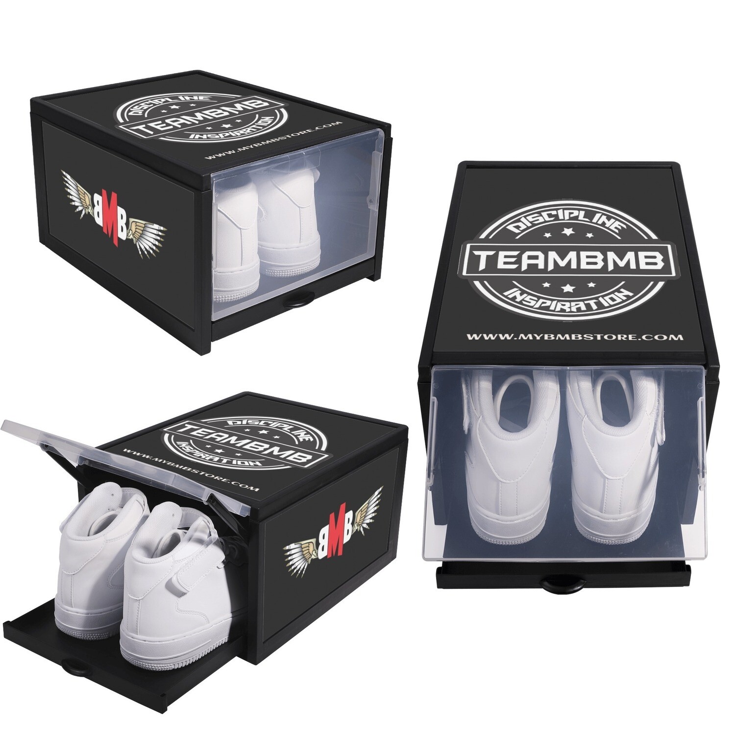 3-sided TEAMBMB Shoe Box