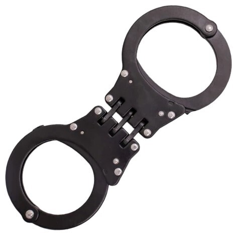 Hinged Solid Steel Handcuffs