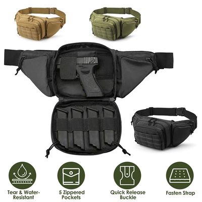 Polar Tactical Fanny Pack For Men and Women Concealed Carry Bag Military Waist Bag Traveling Waist Pouch with Adjustable Strap Quick Release