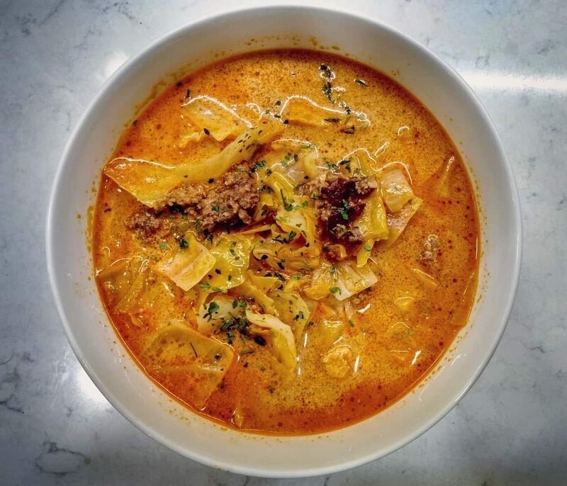 Creamy Beef and Cabbage Soup (GF)