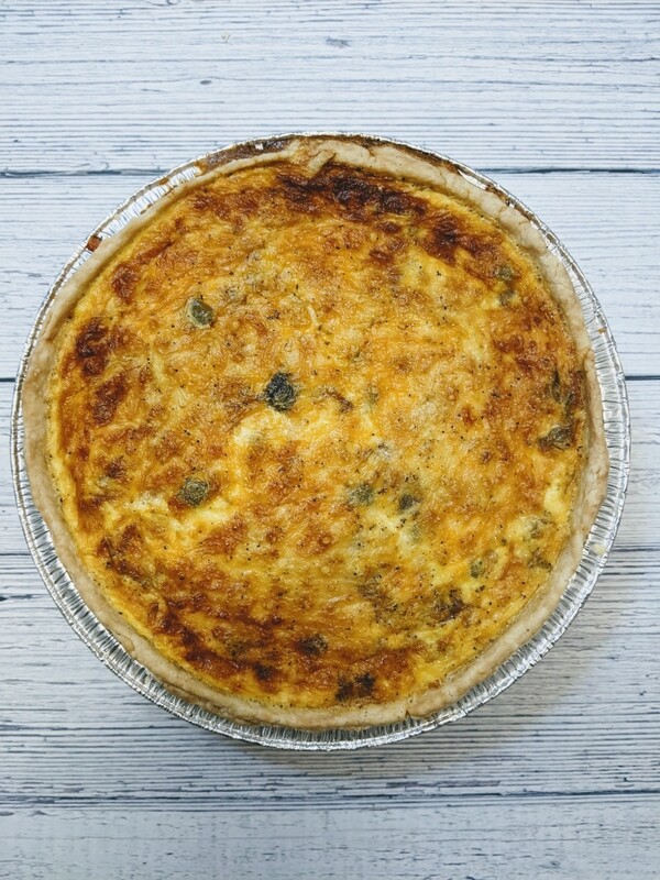 Chorizo Sweetcorn and Green Pepper Quiche