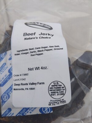 Beef Jerky (4oz no nitrate)