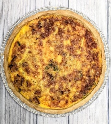 Bacon, Jalapeno, and Potato Quiche (With Birchrun Hills Cheddar)