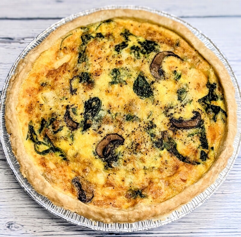 Mushroom Spinach Quiche