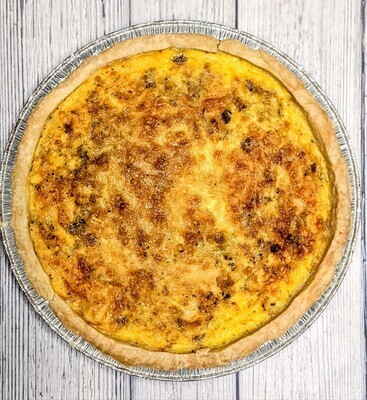 Bacon, Caramelized Onion, and Birchrun Hills Cheddar Quiche