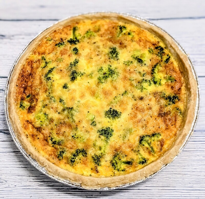 Ham, Broccoli, & Birchrun Hills Cheddar 5 Ham, Broccoli, & Birchrun Hills Cheddar 5" mini Quiche