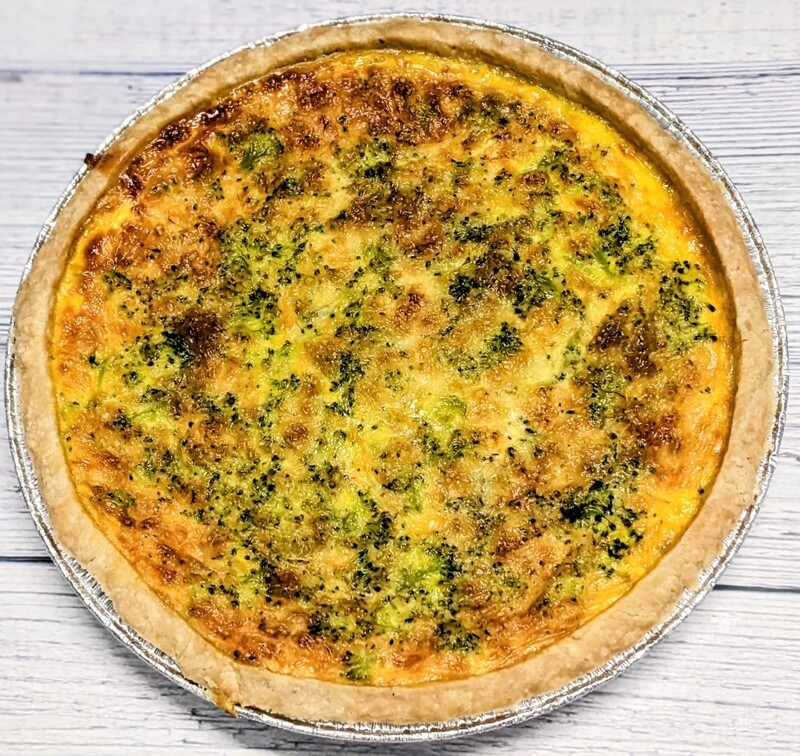 Broccoli Cheddar Quiche