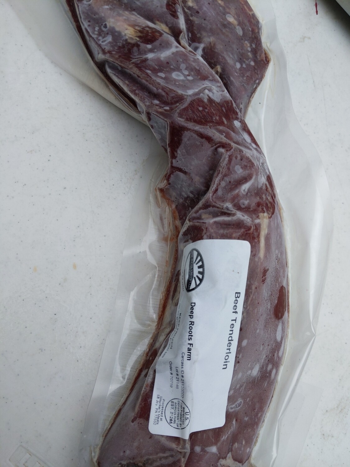 Whole beef tenderloin (3lbs)