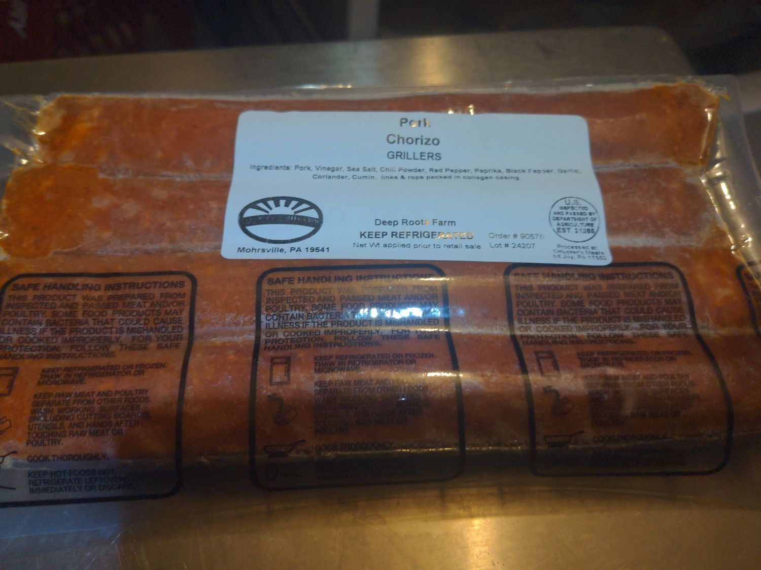 Pork Chorizo Grillers Sausage (.85-1lb)