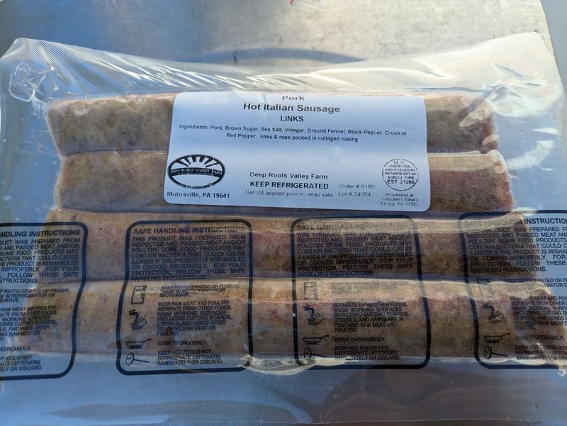 Pork Italian Grillers Sausage (.85-1lb)