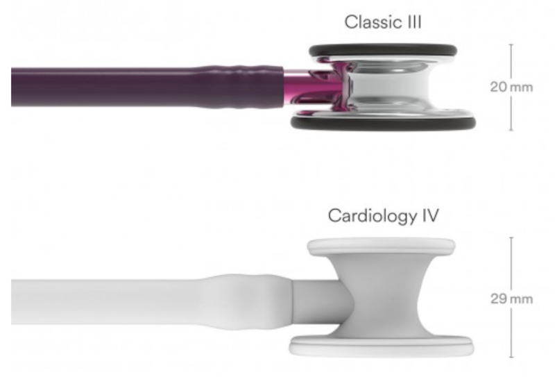 Littmann Classic III Stethoscope:Mirror &amp; Plum - Pink Stem