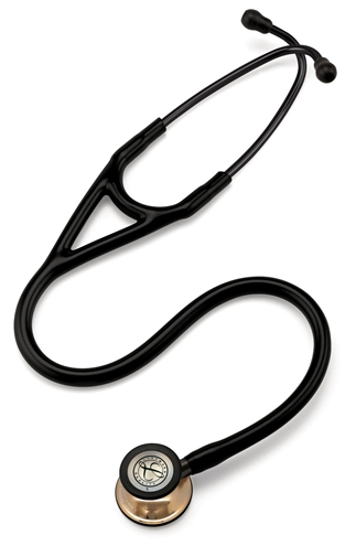 Littmann Cardiology IV Stethoscope: Black &amp; Champagne-Finish