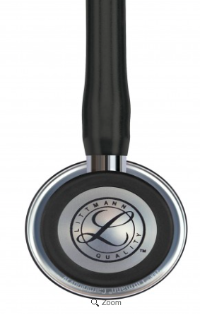 Littmann Cardiology IV Stethoscope: Black &amp; Mirror-Finish