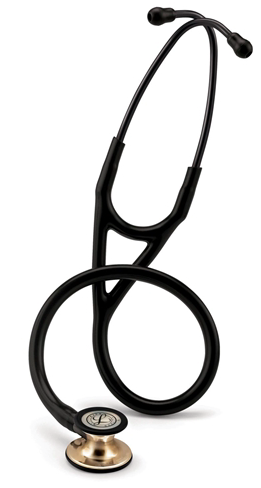 Littmann Cardiology IV Stethoscope: Black &amp; Champagne-Finish