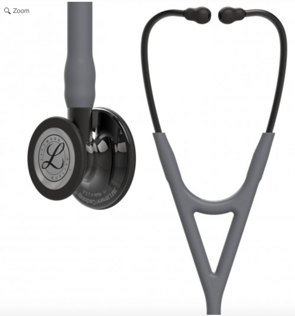 Littmann Cardiology IV Stethoscope: Polished Smoke &amp; Gray - Smoke Stem