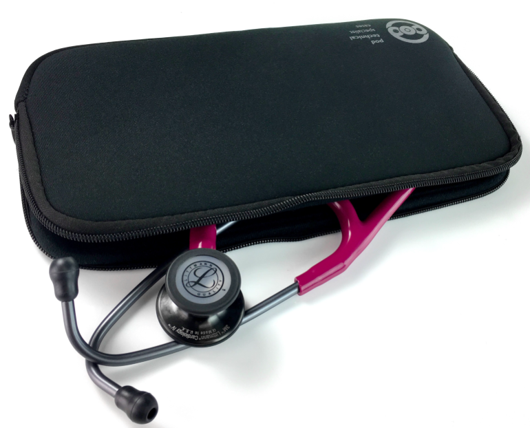 Neopod Stethoscope Case - Pod Technical Soft Carry Case - Black