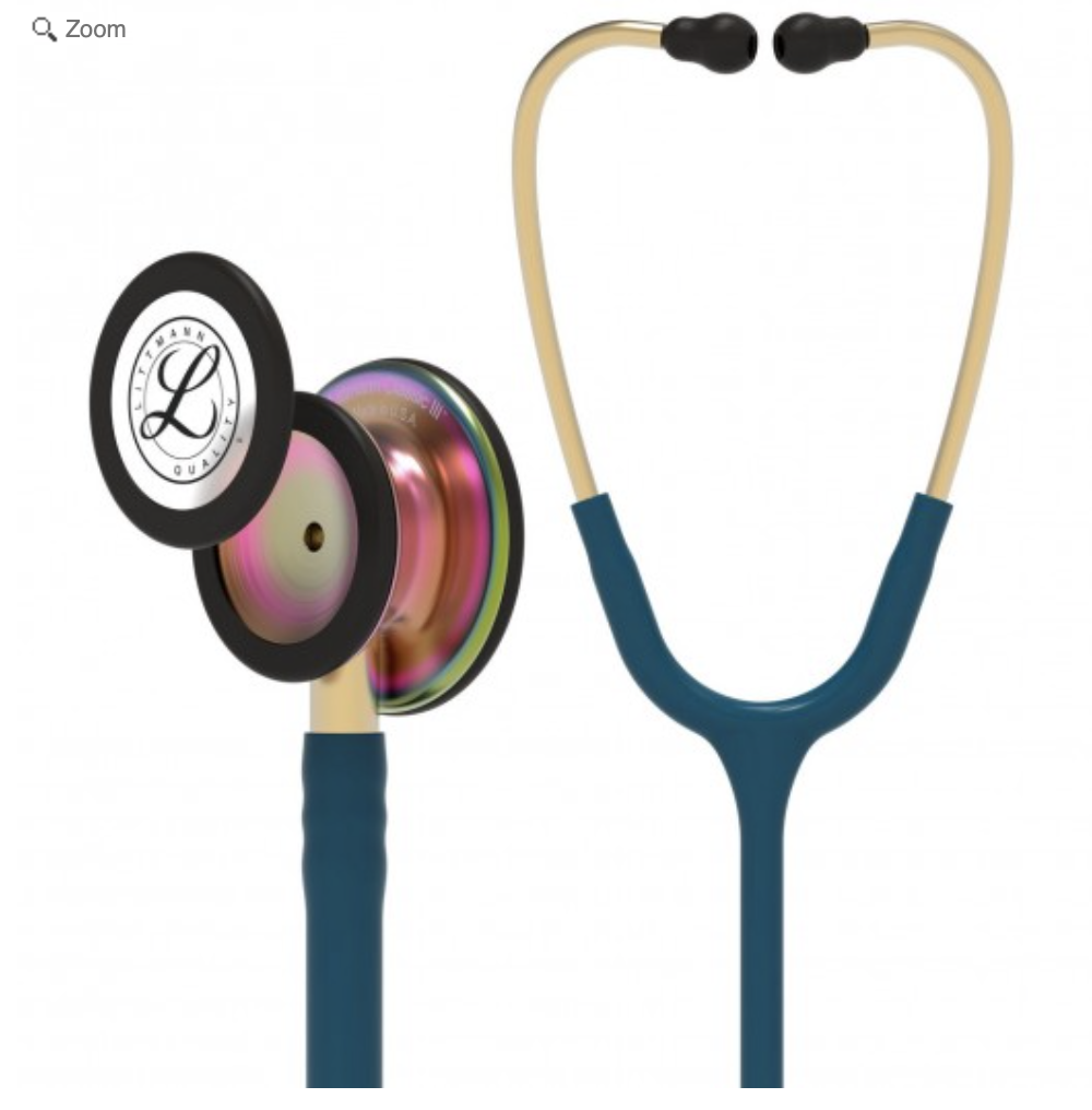 Littmann Classic III Stethoscope:Caribbean Blue Rainbow