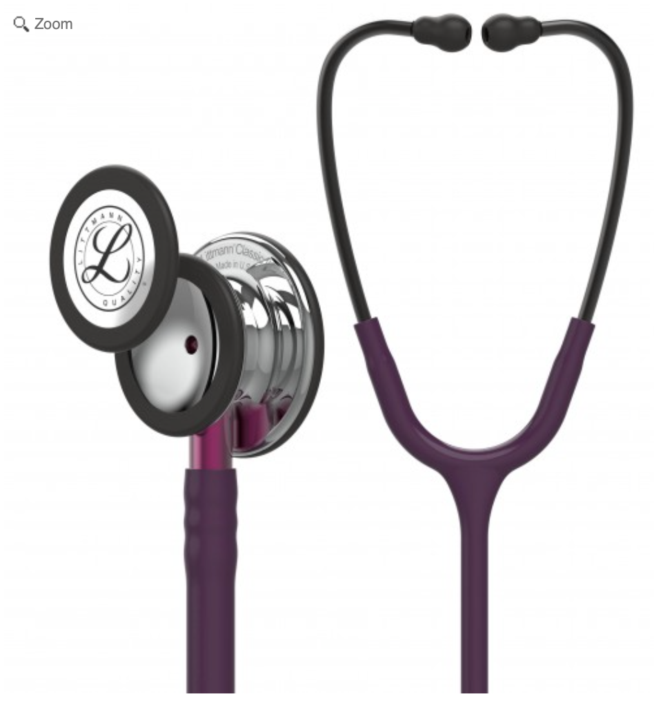 Littmann Classic III Stethoscope:Mirror &amp; Plum - Pink Stem