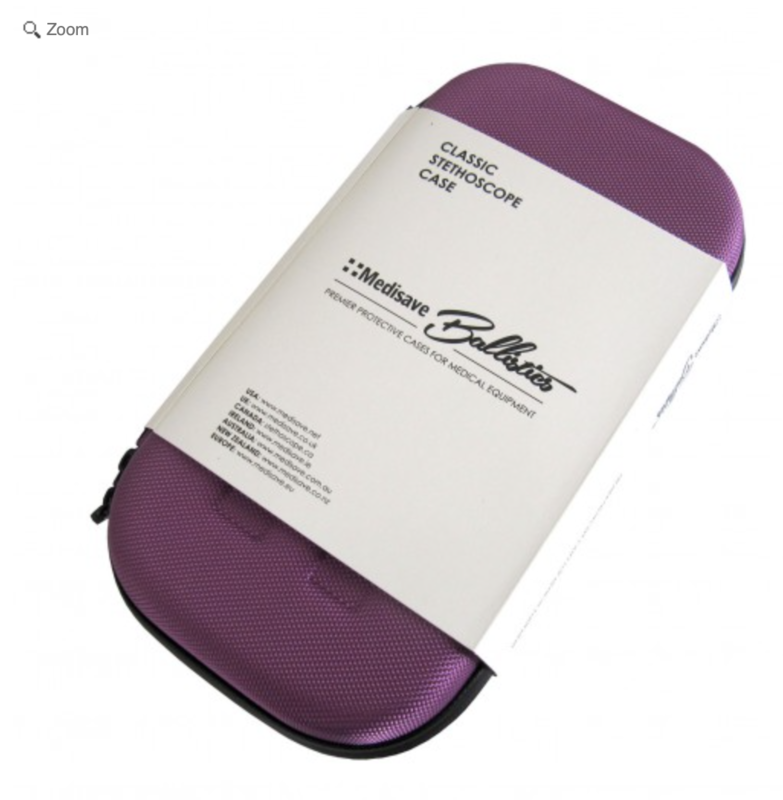 Medisave Ballistics Premium Classic Stethoscope Case - Purple