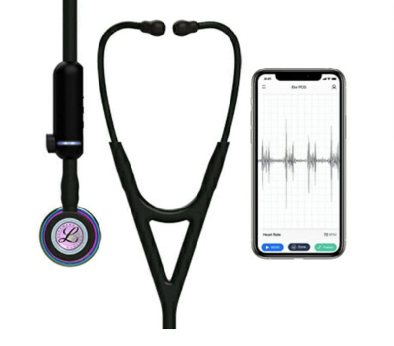 3M™ Littmann® CORE Digital Stethoscope - High Polish Rainbow &amp; Black