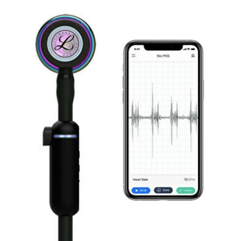 3M™ Littmann® CORE Digital Stethoscope - High Polish Rainbow &amp; Black