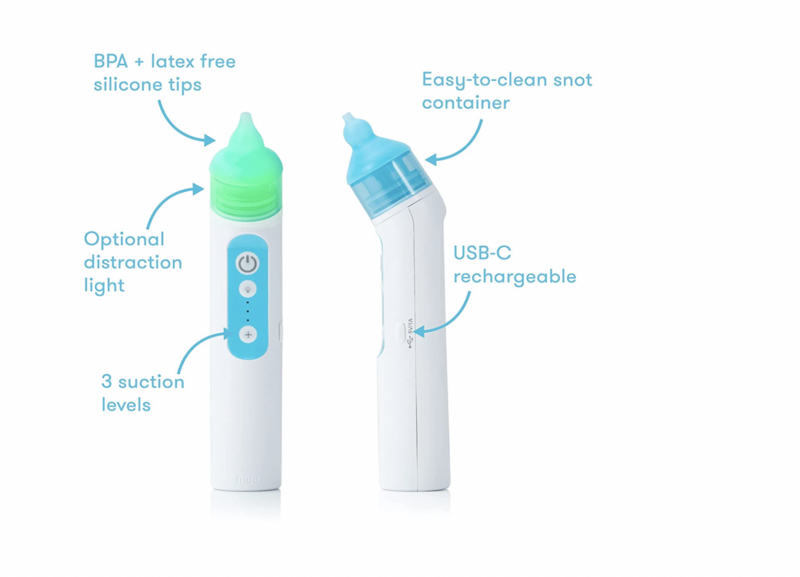 FridaBaby Electric NoseFrida | USB Rechargeable Nasal Aspirator with Different Levels of Suction by Frida Baby