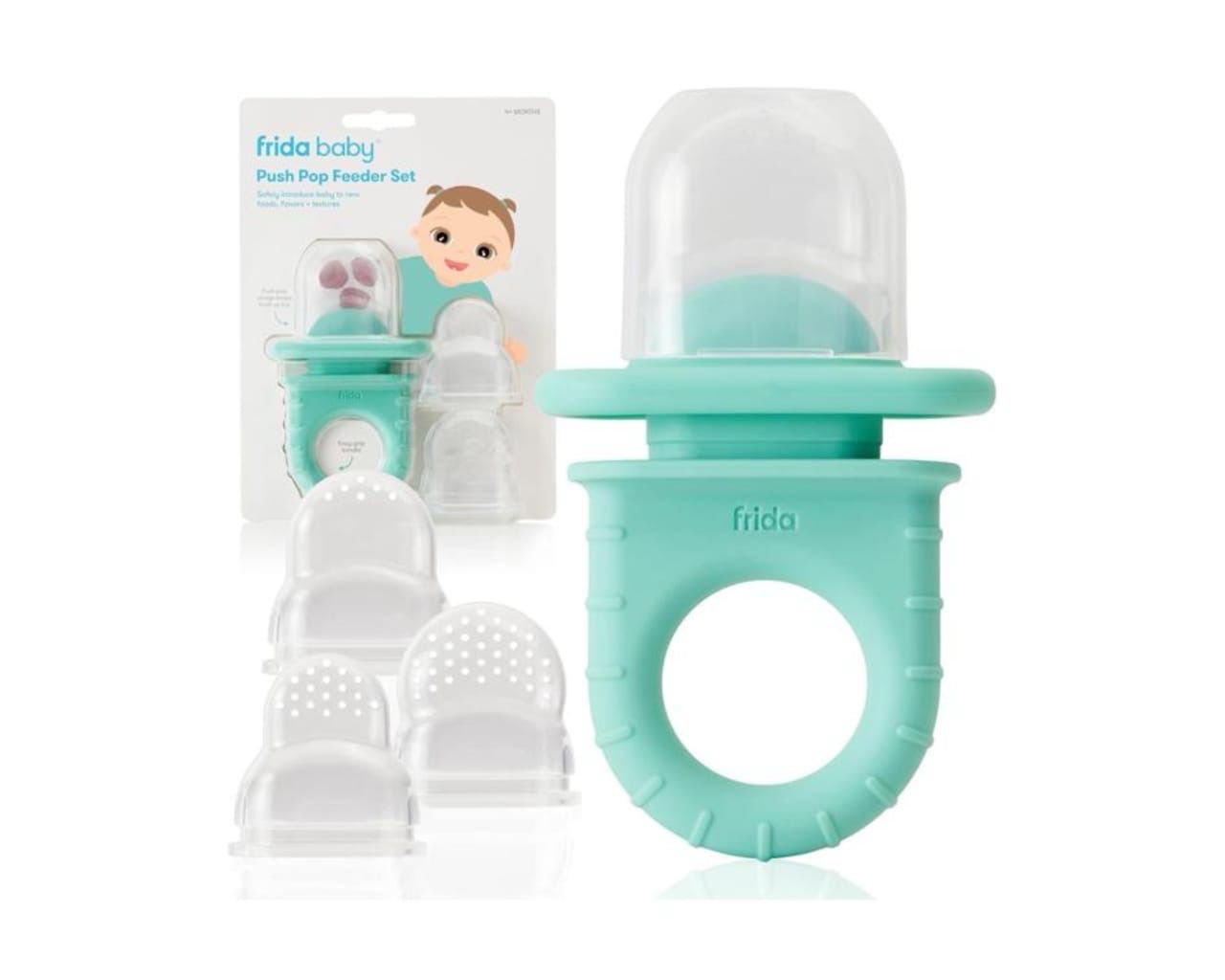 Frida Baby Push Pop Feeder set | Teal