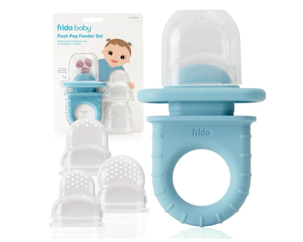 Frida Baby Push Pop Feeder set | Blue