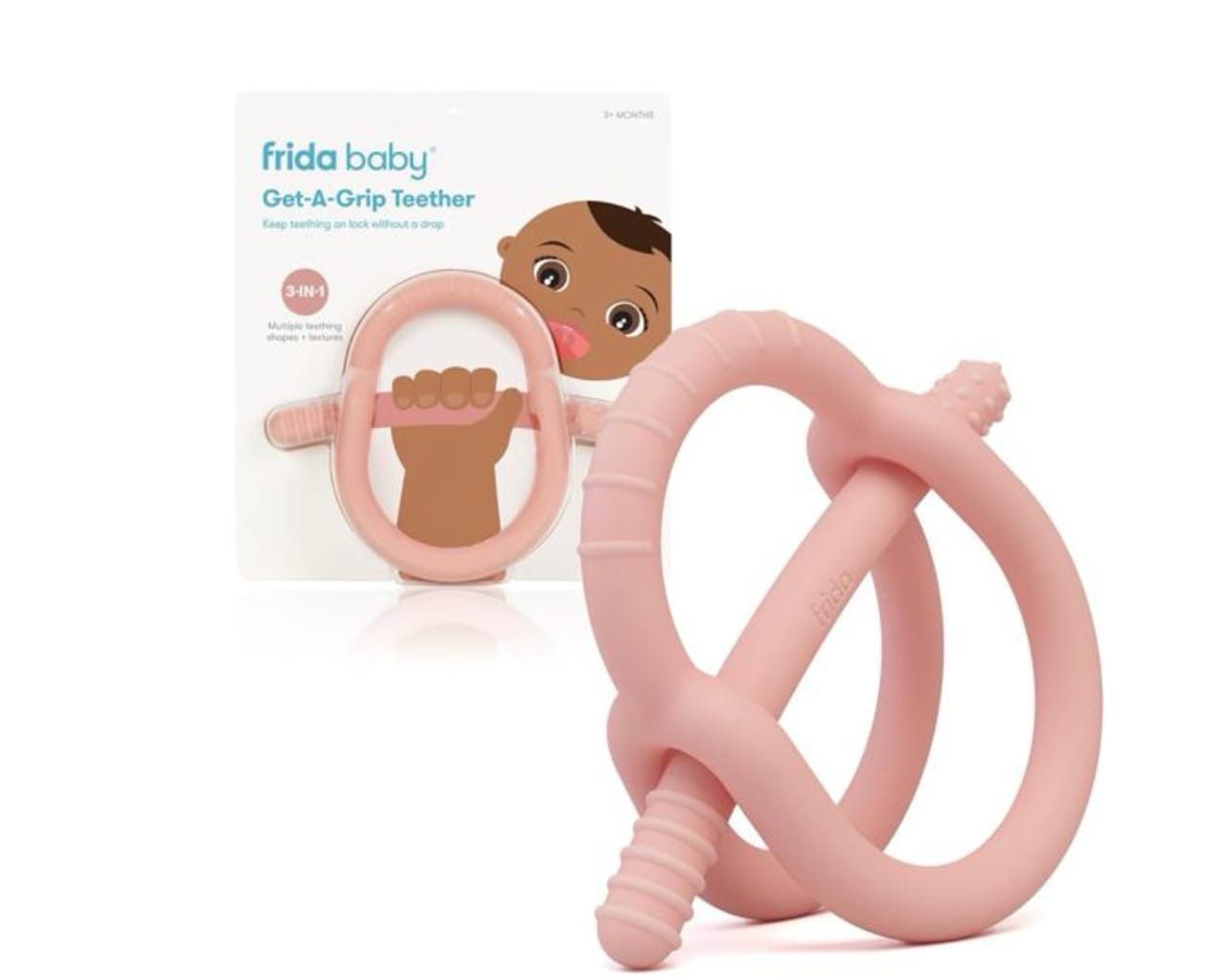Frida baby Get-A-Grip Teether | Pink