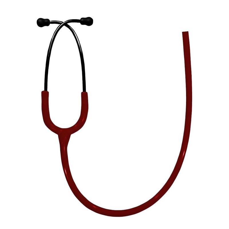 Classic Stethoscope Tubing Replacement- Burgundy With Black Coat