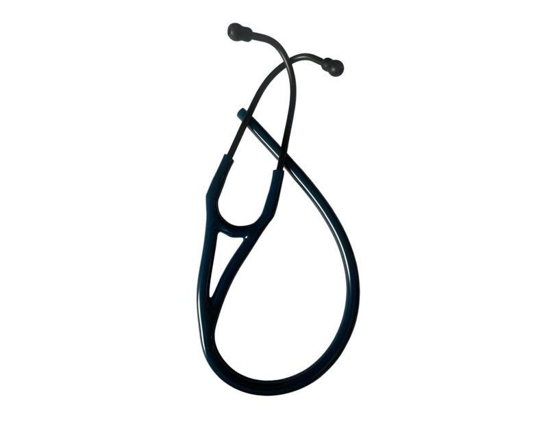 Cardiology Stethoscope Tubing Replacement- Navy Blue With Black Coat