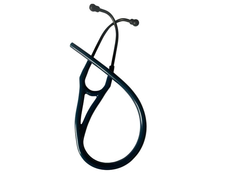 Cardiology Stethoscope Replacement Tubing - Caribbean Blue With Black Coat
