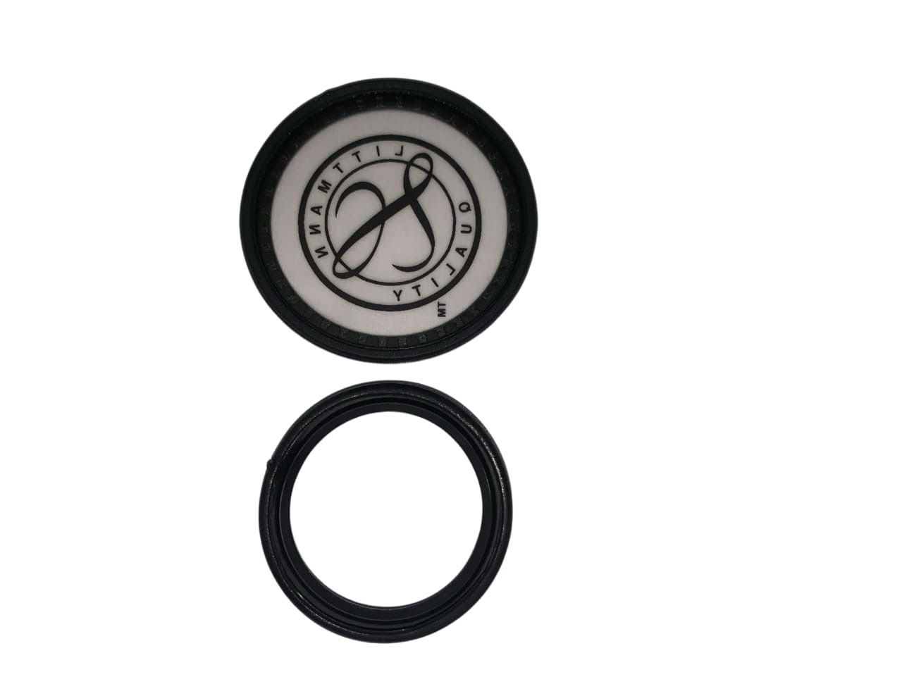 3M Littmann Stethoscope Spare Part Kit For Classic III/Cardiology IV  Black - Adult Side Diaphragm &amp; Paediatric Side Rim