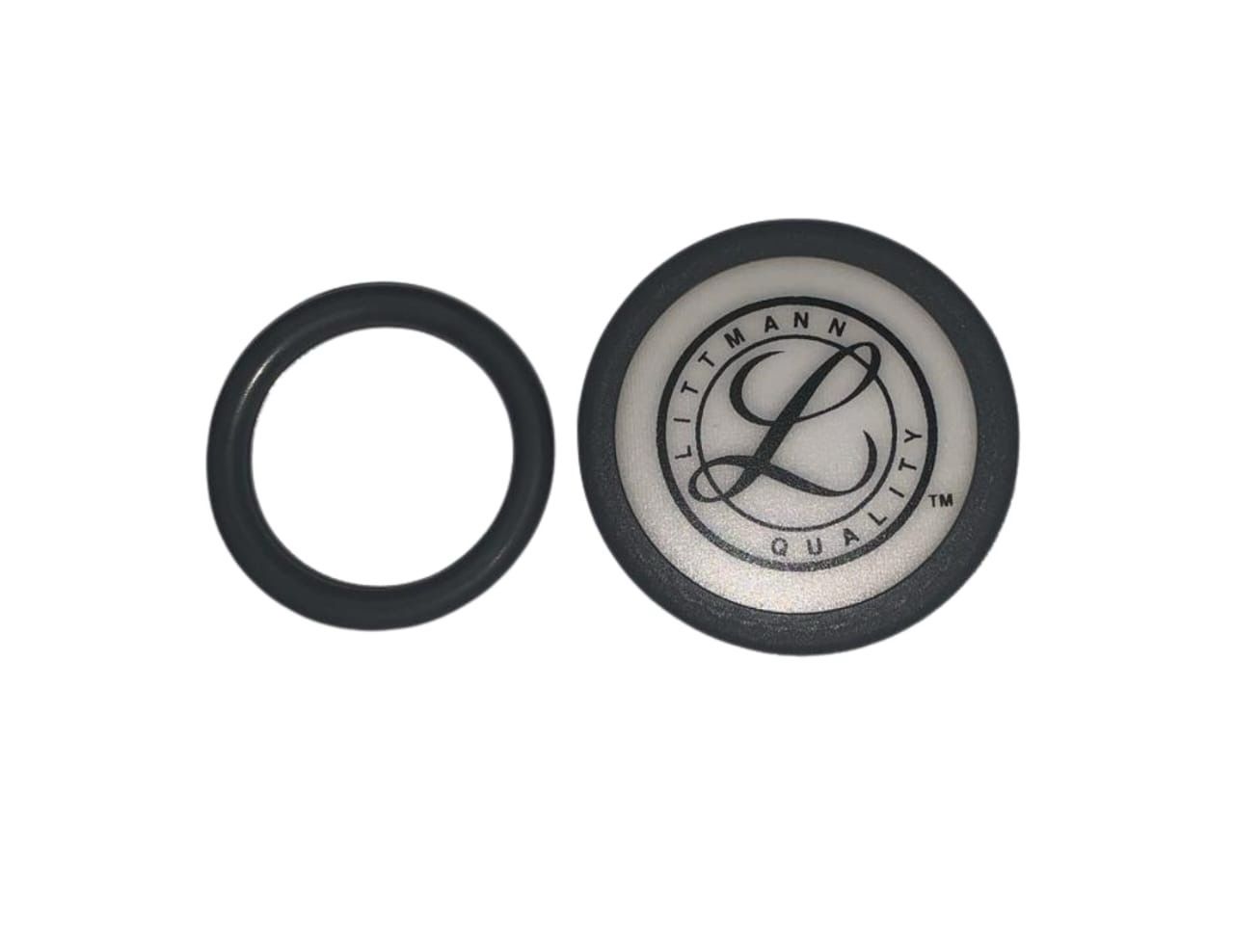 3M Littmann Stethoscope Spare Part Kit For Classic III/Cardiology IV  Gray - Adult Side Diaphragm &amp; Paediatric Side Rim