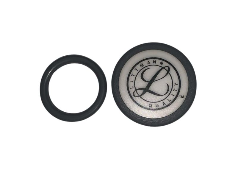 3M Littmann Stethoscope Spare Part Kit For Classic III/Cardiology IV  Gray - Adult Side Diaphragm &amp; Paediatric Side Rim