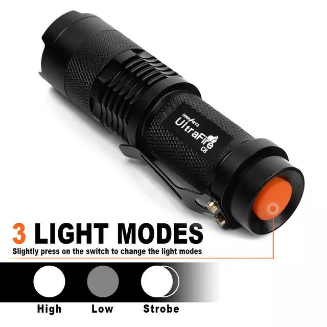 Ultrafire flashlight 5000 lumens