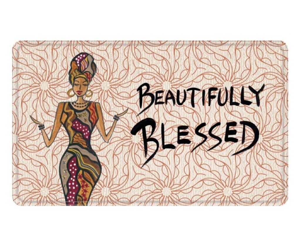 Beautifully Blessed Memory Foam Bath Mat