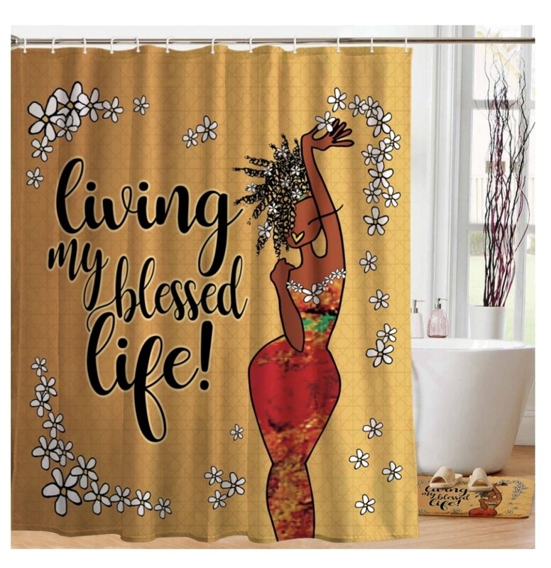 Living My Blessed Life Shower Curtain